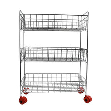 Kitchen trolley with three tiers