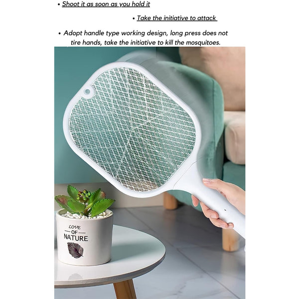 Mosquito Zapper Racket with UV Light Lamp