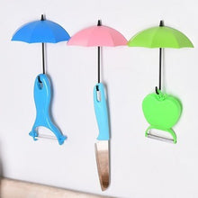 Bright and colorful umbrella-shaped key holder