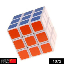 Detailed view of a high-speed 3x3x3 Rubik's cube puzzle.