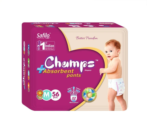 Premium Champs High Absorbent Pant Style Diaper (Small Size / 42 Pcs)