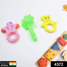 Colorful rattle set for babies, 3 pcs