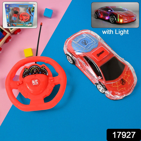 Plastic Remote Control Car, Remote Control Racing car with Two Function Backward and Forward. Handle Design Remote. Best Birthday Gift, Birthday Return Gift with Rechargeable Battery For Car